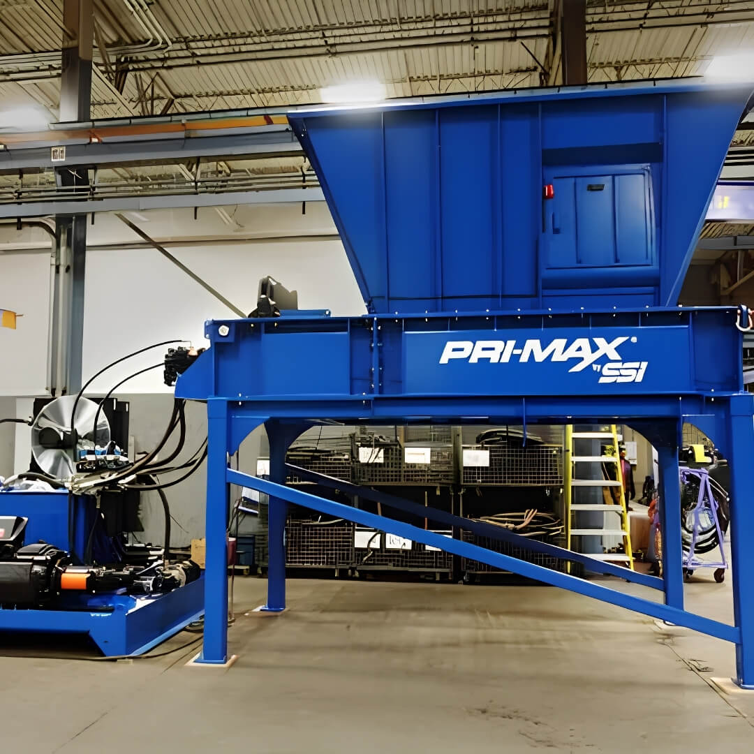 SSI PRI-MAX industrial shredder for bulky electronic scrap